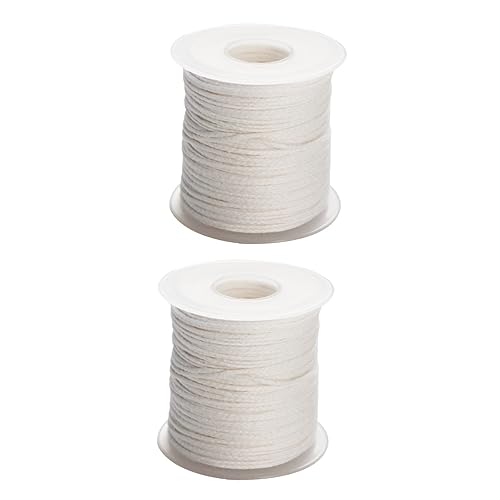 Tofficu 2 rollos de mechas de algodón para velas
