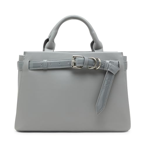 Steve Madden Roxanne Smooth Satchel with Patent Belt
