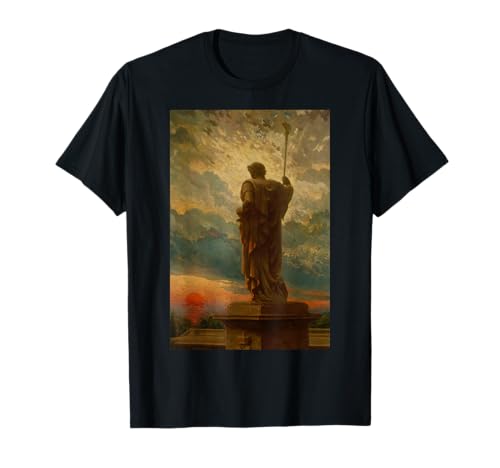 Empereur, antiguo estatuto griego, monumento paisaje marino pintura al óleo Camiseta