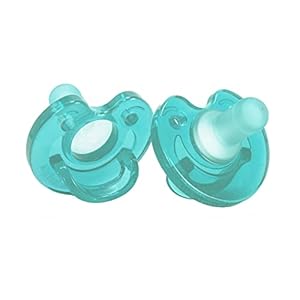 Soother Speen Turquoise – 2 stuks – Geschikt voor NICU – Fopspeen Prematuren en Newborn – 100% Siliconen speentje voor pasgeboren baby – Soothie concurrent