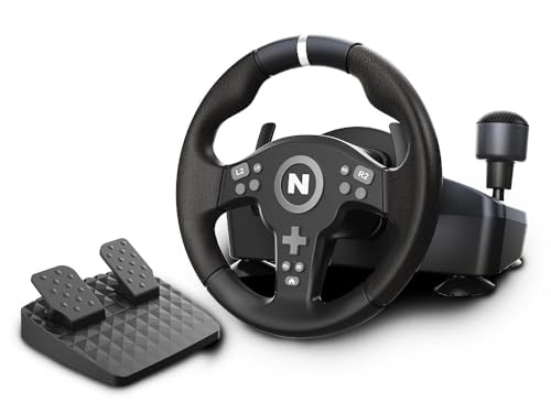 NITHO Drive Pro V200 Volante con Pedali e Cambio, Volante da Gioco per PC, PS4, Xbox One, Xbox Series X/S e Windows,...