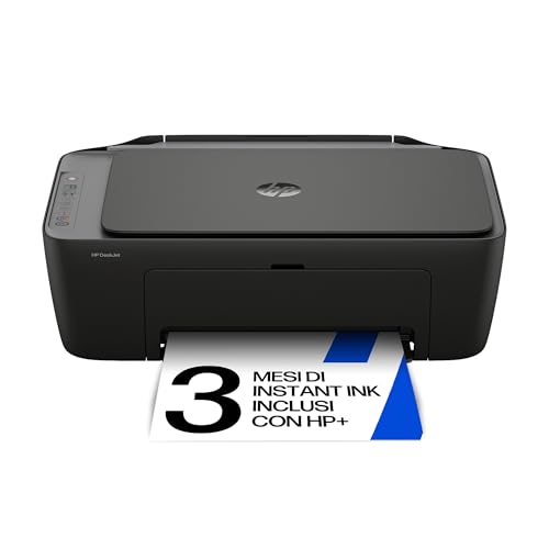 HP DeskJet 2920 89F97B, Stampante Multifunzione a Getto d'Inchiostro A4 a Colori, Fronte e Retro Manuale, 7,5 ppm, Wi-Fi, app, 3 Mesi di Inchiostro Instant Ink Inclusi, Nera