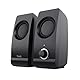 Trust Remo 2.0 PC Lautsprecher Boxen 16 W (8 W RMS), 3,5 mm Audioanschluss, Stromversorgung über USB, Kompaktes Soundsystem, Stereo Lautsprecherset für Computer, Laptop – Schwarz