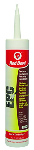Red Devil 0718 Elastomeric Patching Compound, White, 12 Pack