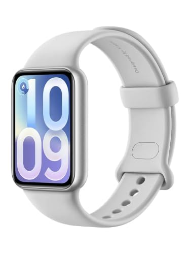 Image of XIAOMI Smart Band 10 Pro, Fitness tracker for Men and Women, 1.74 inch AMOLED display, Upgraded sleep algorithm, 21 Days Battery Life, Dual-device message sync, 150+ sports modes, 5ATM, Silver, One Size