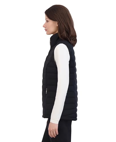 Image of Nautica Women's Stretch Puffer Vest - Water-resistant Transitional Outerwear Layer With Detachable Hood