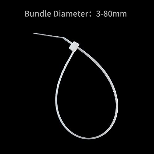 XINGO White Cable Ties Pack of 500, 300mm x 3.6mm,Premium Nylon Durable Zip Ties - Image 4