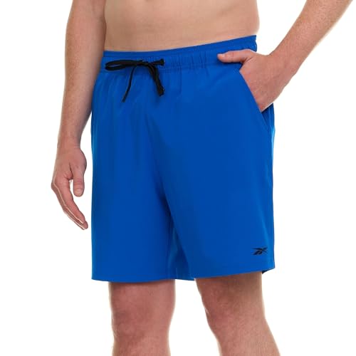 Reebok Men's Swim Trunks, 7" Mesh Liner Board Shorts Quick Dry Bathing Suit - image 1