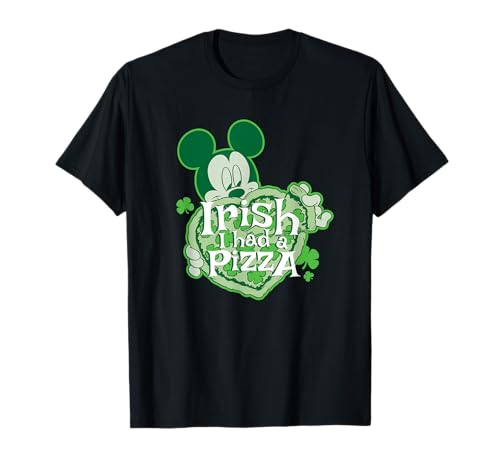Disney Mickey Mouse Irish I Had a Pizza St. Patrick's Day T-Shirt