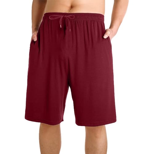 Men’s Pajama Shorts Sleeping Stretch Boxer Shorts Ultra-Soft Modal Casual Pajama Sleep Bottoms Pants4