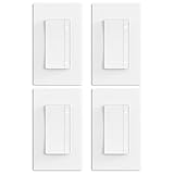 ELEGRP LEDPro™ Multi-Location Dimmer, EDM25BMC Master and Companion Dimmer Light Switch for LED, Single Pole/3 Way/4 Way, 2 Pack, White