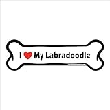 Imagine This Bone Car Magnet, I Love My Labradoodle, 2-Inch by 7-Inch