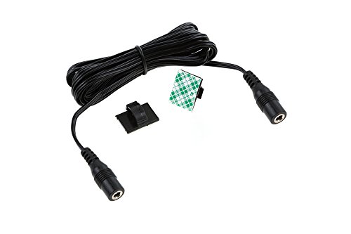 EShine Extension Cable - Female to Female - for LED Under Cabinet Lighting with Wire Clips for Comfortable Installation (3.3ft, Black)