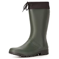 Ladeheid Men's and Women's PVC Wellington Boots Rubber Boots Wellies Rain Boots LA-958 (Green, 9.5 UK)