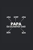 Papa Du Schaffst das! Witziger Vater Baby Kinder Spruch: 6x9 Notizbuch