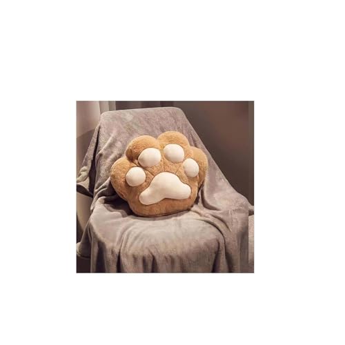 猫の肉球 枕 抱き枕 横向き寝 昼寝枕 ブランケット付き ふかふか毛布 肉球のぬいぐるみ ふわふわ い ぷにぷに クッション どうぶつ インテリア 多用途 ソファー ベッド 飾り お誕生日 かわいい の日 椅子 ソファー 背当て オフィ (コーヒー色)