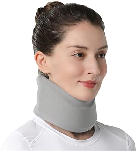 ENPAP Soft Foam Neck Brace Universal Cervical Collar,Adjustable Soft Foam Cervical Collar,Cervical Collar for Sleeping (1, Gray, 3.5in-Medium)