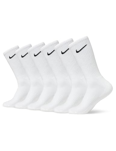 nike unisex adult everyday cushioned training crew socks 6 pairs