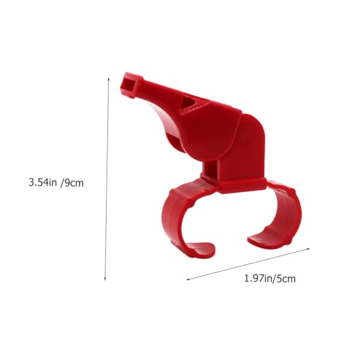 2 silbatos de dedo para árbitro con anillo para deportes miniatura 2