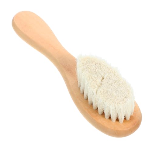 Sosoport Cepillo Quitamanchas para Ropa Cerdas Suaves De Pelo Natural, Tamaño Mediano, Fregador Quitamanchas para Prendas Delicadas De Algodón y Lino, Uso Doméstico para Limpieza De Tejidos Sensibles
