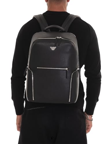 Emporio Armani Business Regenerated Zaino Nero - 5