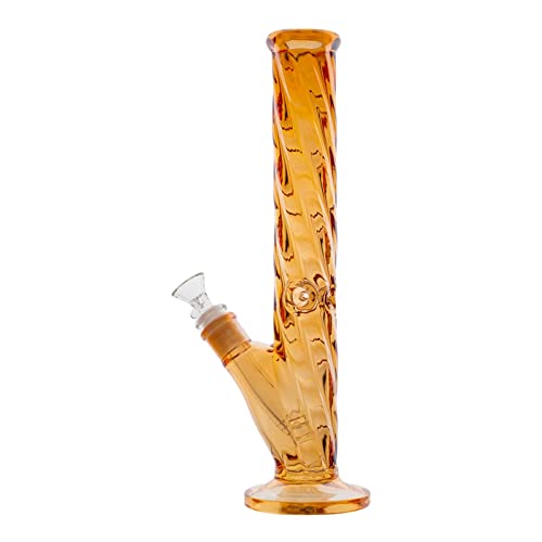 ParaCity TWISTED RAINBOW STRAIGHT TUBE BONG 14.4mm 30cm Rauchen Wasserpfeifen Handmade Thick Plating Bongs Hookah – Bild 3