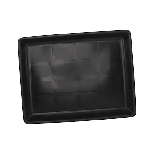 FONDOTIN 1個 ウサギのケージの肥料トレイ ペットうんちケージトレイ 大型犬小屋 ペットケージトレー交換 犬パッド 犬の木枠 モルモットケージライナー ねずみ ゴミ Black プラスチック