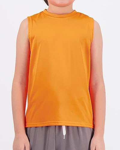 Real Essentials 5 Pack: Boys Active Quick Dry Fit Tank Top Tops Shirts Boy Tshirts Kids Muscle Tees Summer Tanks Jersey Sleeveless Sports Gym Workout Running Athletic Undershirt Breathable Hiking Set 2,Xl thumb #3