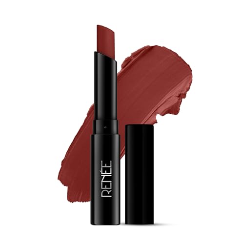 Image of RENEE Very Matte Lipstick - Toffee Touch, Intense Color Pay Off, Full Coverage, Long Lasting & Weightless, Easy Glide Formula With Velvety Finish, Suitable for All Occasion, Ideal For Gifting
