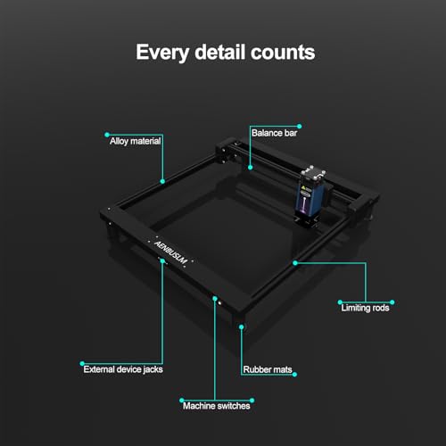 AENBUSLM T1 Laser Engraving Machine,10W Laser Module 3.5W(3500mW) Output Power,Laser Cutting Engraving Tool Engraving Machine for Wood Metal Aluminum Glass Leather - Class 4 - Image 7
