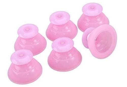 Whole_Body Acupressure Silicone Professional Vacuum Cupping Therapy Professional Massager Massage Suction Cups Hygroscopic Cup For Pain Relief, 2 PC (Pink)
