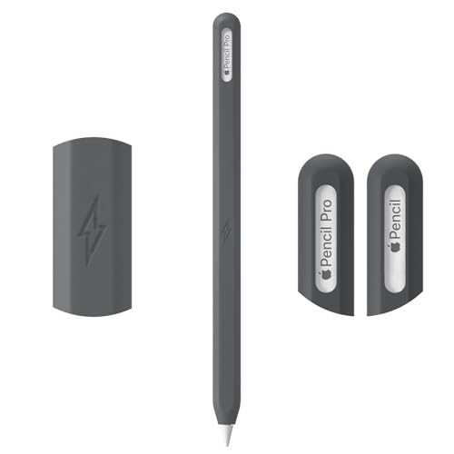 Image of Ultra Thin Protective Pencil Cover for Apple Pencil Pro &Apple Pencil 2nd Gen Silicone Case Sleeve Compatible with Apple Pencil Pro (Dark Grey)