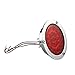 4 Inch Round Led Trailer Tail Lights Red 24 LED Flange Mount Waterproof Chrome 4