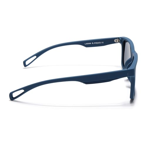 Image of EYEJACK by Voyage UV Protected & Polarized Square Sunglasses for Men & Women