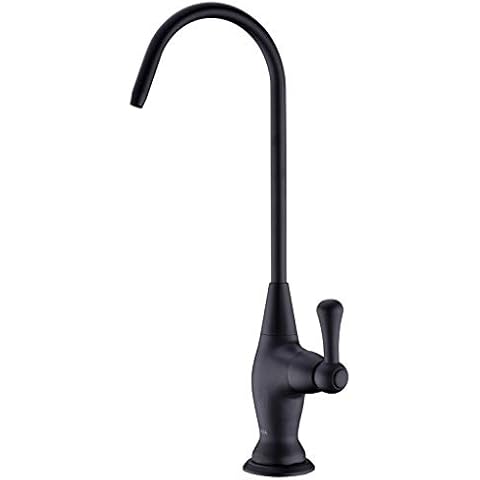 GICASA Matte Black Water Filter Faucet, Non-Air-Gap 304 Stainless Steel Drinking Water Beverage Faucet for Reverse Osmosis Systems Water Filtration System Cover