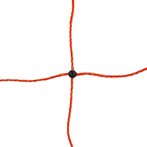 horizont Hundezaun 50m lang 90cm hoch, elektrifizierbar, Hundenetz, Zaun für Garten, Hundezaun Camping, 14 Kunststoffpfähle mit Doppelspitze, mobiler Hundezaun, Hundeauslauf