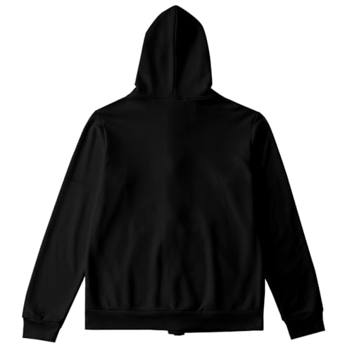 Mens Jacket Cotton Full Zip Up Novetly Fashion Hooded Jackets with Pocket - image 5
