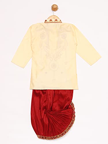 Image of JBN Creation Boys' Cotton Blend Kurta and Dhoti Set