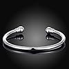 Denchy 925 Silver Bangle Bracelet, Fashion Jewelry Simple Cuff Bangles for Women Mom Wife Valentine Mothers day Gift (1pcs) #3