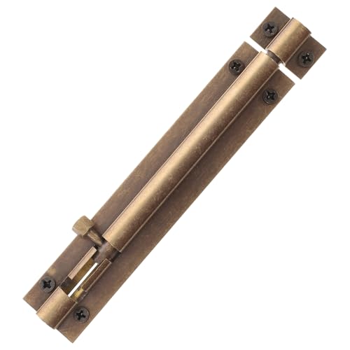 Sewroro Cerrojo de Perno de Cobre Antiguo Pestillo Corredera Resistente y Anticorrosión para Puertas Ventanas y Jardines Cerradura Deslizante de Bronce Vintage