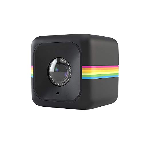Câmera de Ação Full HD Cube Polaroid Preta + Suporte com Cintas de Fixação, Polaroid