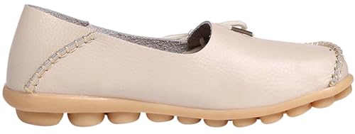 Image of Women's Leather Slipper Loafers Flat Shoes Slip-Ons