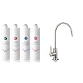 iSpring 4-Stage Ultra Filtration Faucet Bundle with Sediment, UF, KDF, Activated Carbon Filters and Lead-Free RO Faucet