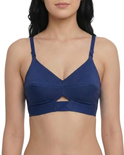 Image of Brida Kavya Xtra Soft Cotton Round Stitch Bra for Women | Full Coverage | Non-Padded | Wireless | Double Layer Support | Heavy Bust | Combo Pack | Colours May Vary