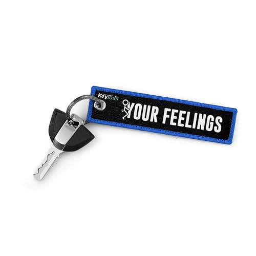 Image of KEYTAILS Keychains, Premium Quality Key Tag for Cars, Trucks, Motorcycle, Sportbike, Scooters, ATV, UTV [F Your Feelings]
