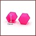 HEROFFIX 20 Pcs 19mm Pink Silicone Luminous Car Wheel Tyre Hub Screw Bolt Nut Cap Covers Replace Parts