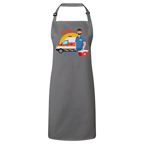 Tablier cuisine ambulancier Tablier de cuisine premium imprimé Les Vrais Héros