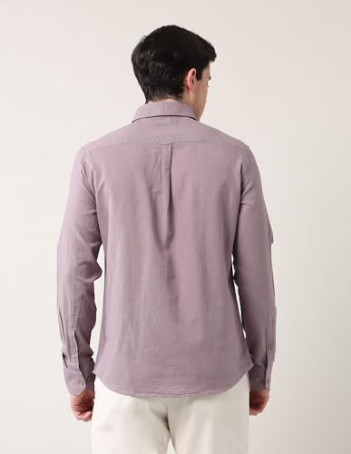 Image of AD by Arvind Modern Slim Fit Solid Shirt