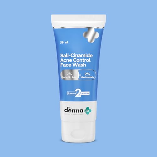 Image of The Derma Co. Sali-Cinamide Anti-Acne Face Wash with 2% Salicylic Acid & 2% Niacinamide - 30ml