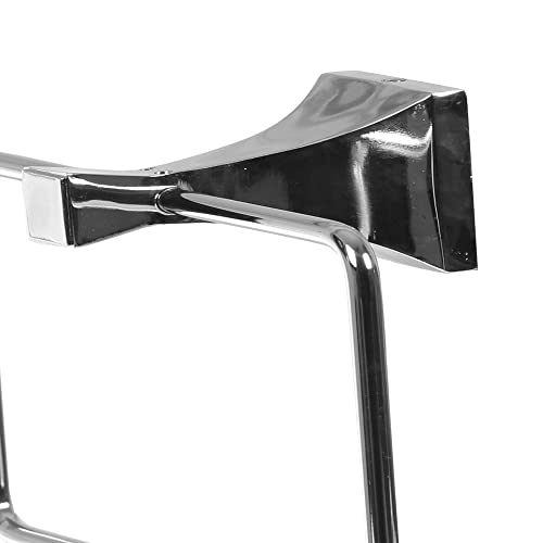 Image of RONTENO Towel Ring for Bathroom Wall | Stainless Steel Rectangular Shaped Wall-Mounted Napkin Holder | Toilet Paper Holder Include with Screw | Hardware Hanger Accessories(1Pc, Silver)